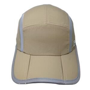 GADIEMKENSD 5 Panel Hat Beige Gray One Size Strapback UPF 50+ Mesh Foldable Brim